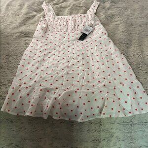 5/$10 item Trixxi White Dress with Red Dots